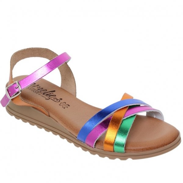  Sandale Dama Bilbao Piele Multicolor