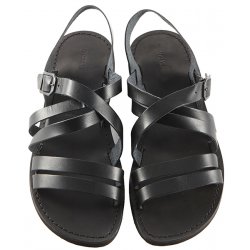 Sandale Barbatesti Piele Eliot Negre