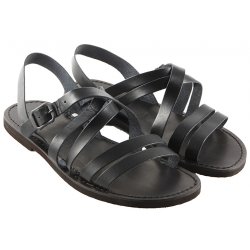 Sandale Barbatesti Piele Eliot Negre