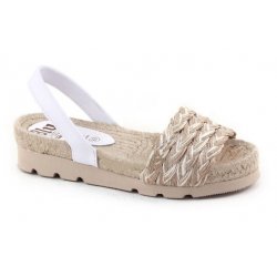 Sandale Platforma Dama Piele Avarca Rope Bej