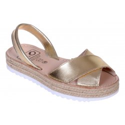  Sandale Dama Piele Avarca Gold