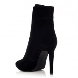 Botine piele intoarsa Daya Negru - sau Orice Culoare