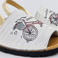  Sandale Dama Piele Naturala Avarca Multicolor Bicycle