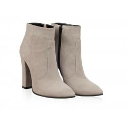 Botine piele naturala Paloma Gri - sau Orice Culoare