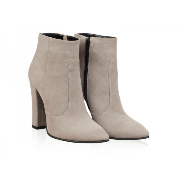 Botine piele naturala Paloma Gri - sau Orice Culoare