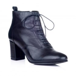 Botine piele naturala Violette Negru - sau Orice Culoare