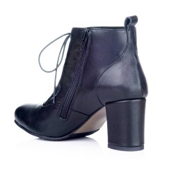 Botine piele naturala Violette Negru - sau Orice Culoare