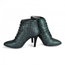 Botine piele naturala Memphis Verde Imprimat - sau Orice Culoare