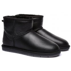 Cizme UGGuri Piele Mini Negre Piele Ecologica Box