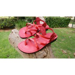 Sandale Piele Naturala Summer Rosii