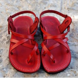 Sandale Piele Naturala Summer Rosii