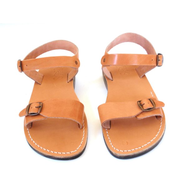 Sandale Gladiator Piele Naturala Camel