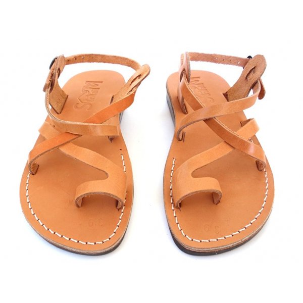 Sandale Piele Naturala Deget Camel