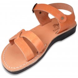 Sandale Piele Naturala Gladiator Model x Camel