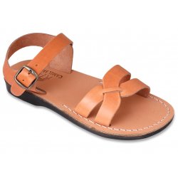 Sandale Piele Naturala Gladiator Model x Camel