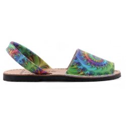  Sandale Dama Piele Naturala Avarca Multicolor